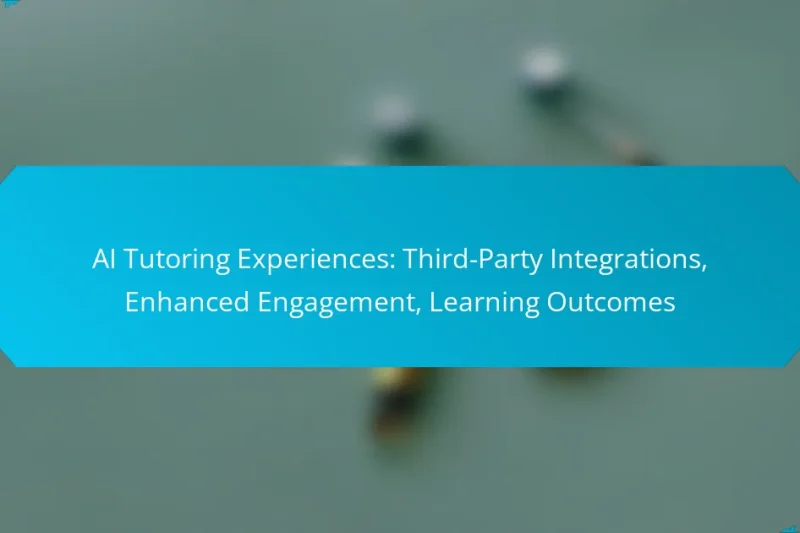 AI Tutoring Experiences: Third-Party Integrations, Enhanced Engagement, Learning Outcomes