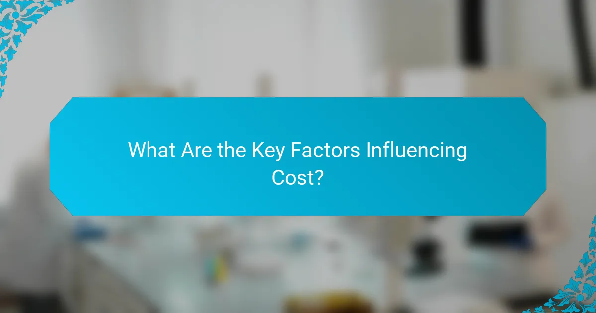 What Are the Key Factors Influencing Cost?